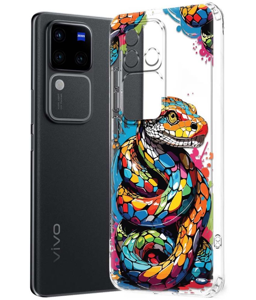     			NBOX Multicolor Printed Back Cover Silicon Compatible For Vivo V30 Pro 5G ( Pack of 1 )