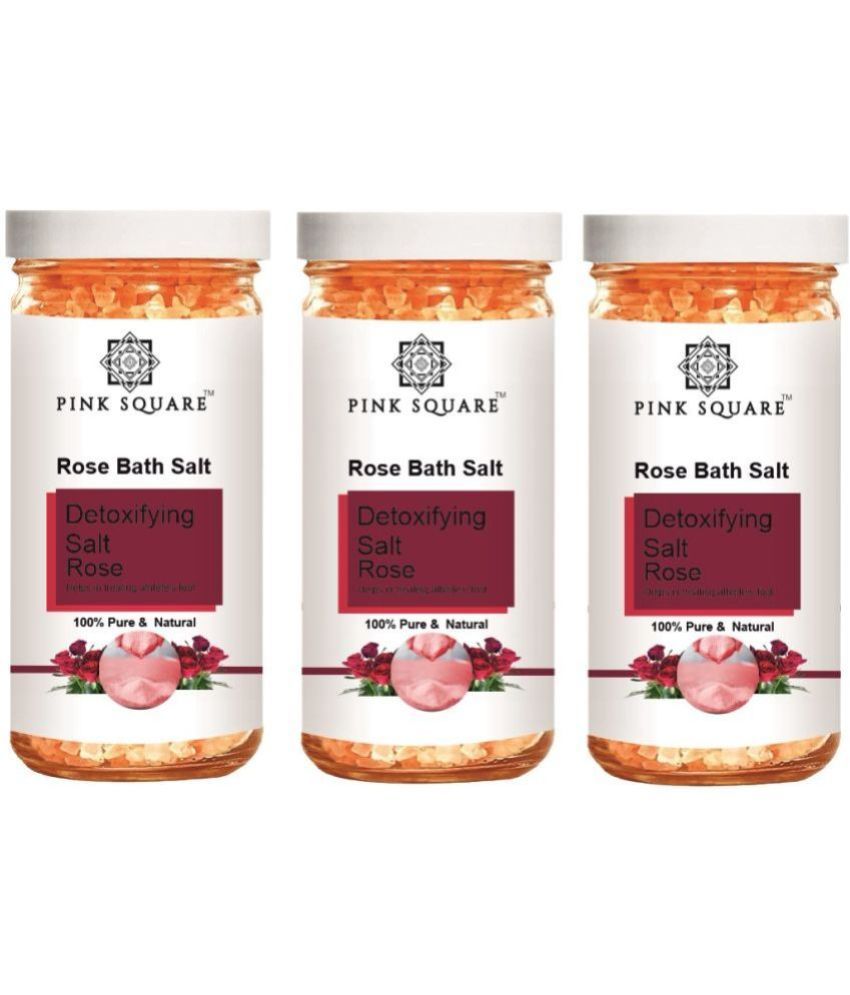     			pink square Bath Salt Crystal Rose Bath Salt 200 g Pack of 3