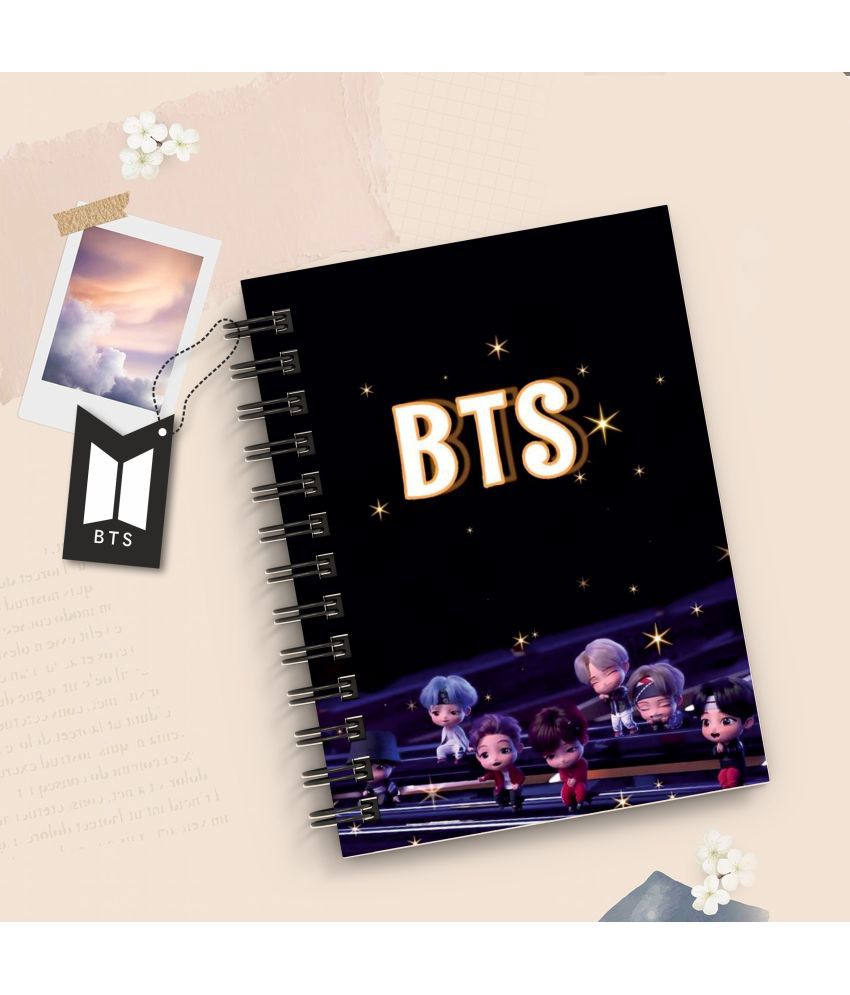     			DI-KRAFT BTS Boys Printed Diary for Office use New Collection of BTS 2022 A5 Diary Unruled 160 Pages (Black)