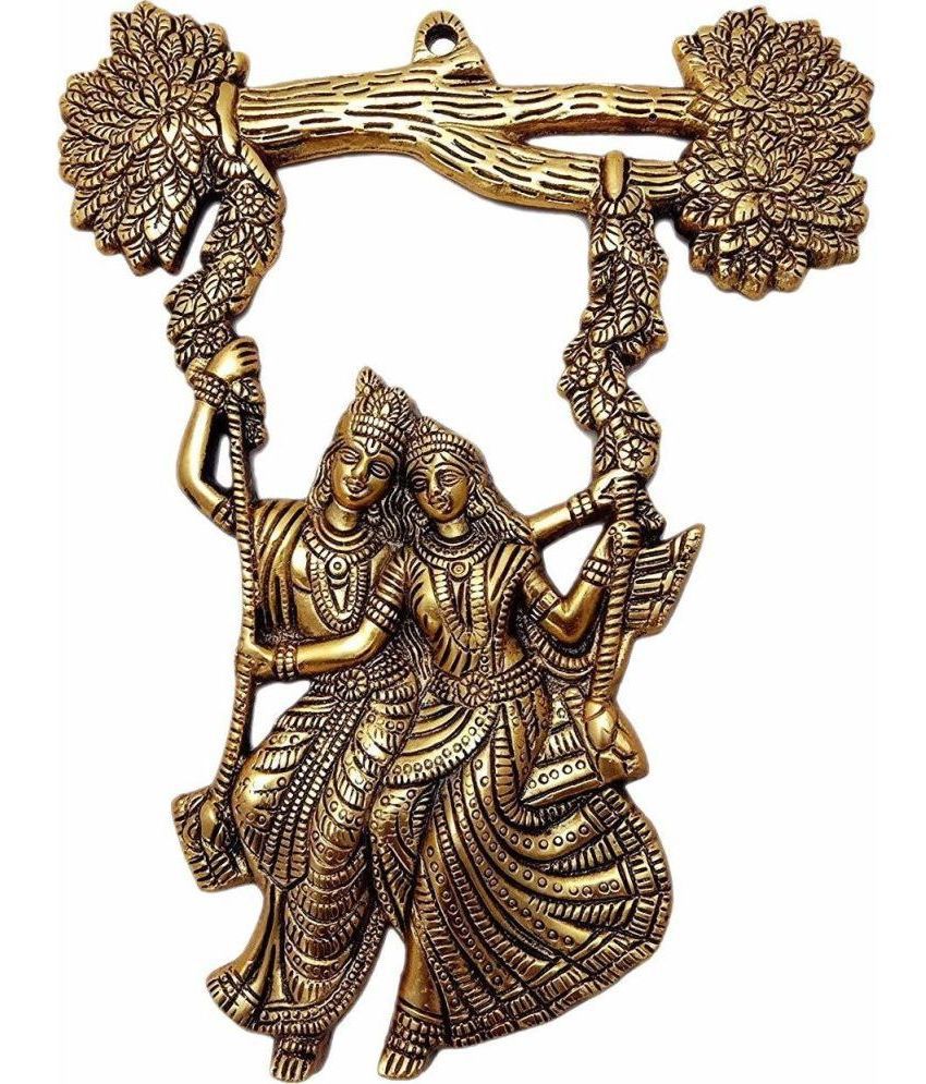     			KridayKraft Aluminium Radha Krishna Idol ( 31 cm )