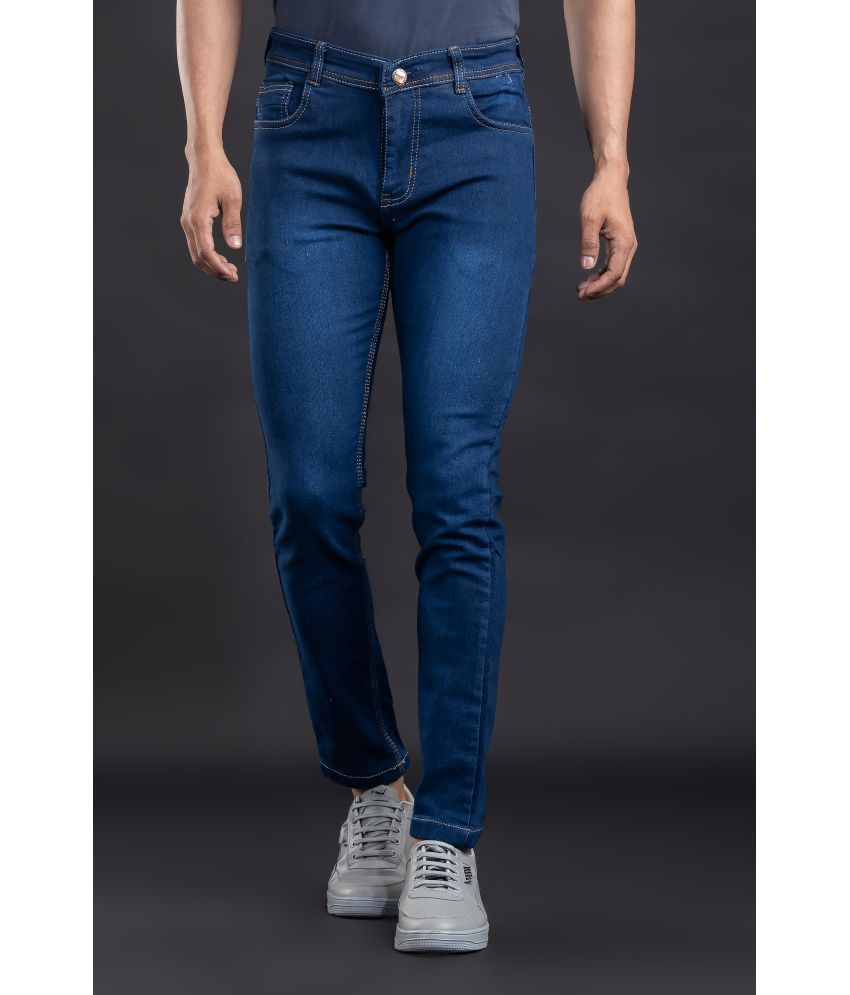     			L,Zard Slim Fit Washed Men's Jeans - Navy Blue ( Pack of 1 )