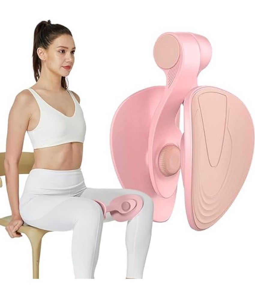     			Pelvic Hip Trainer Thigh Master Kegel Exercises Device for Women Men Arms Legs Buttocks Strength Training Clip Machine for Yoga Floor Muscle and Inner Thigh Training Home Gym Pack of 1 (Pink)