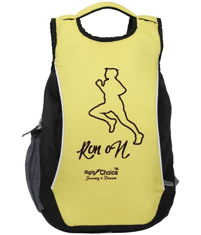     			Right Choice 20 Ltrs Yellow Nylon College Bag