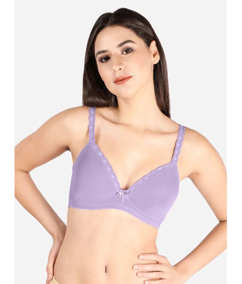     			Taabu Purple Lace Lightly Padded Women's T-Shirt Bra ( Pack of 1 )