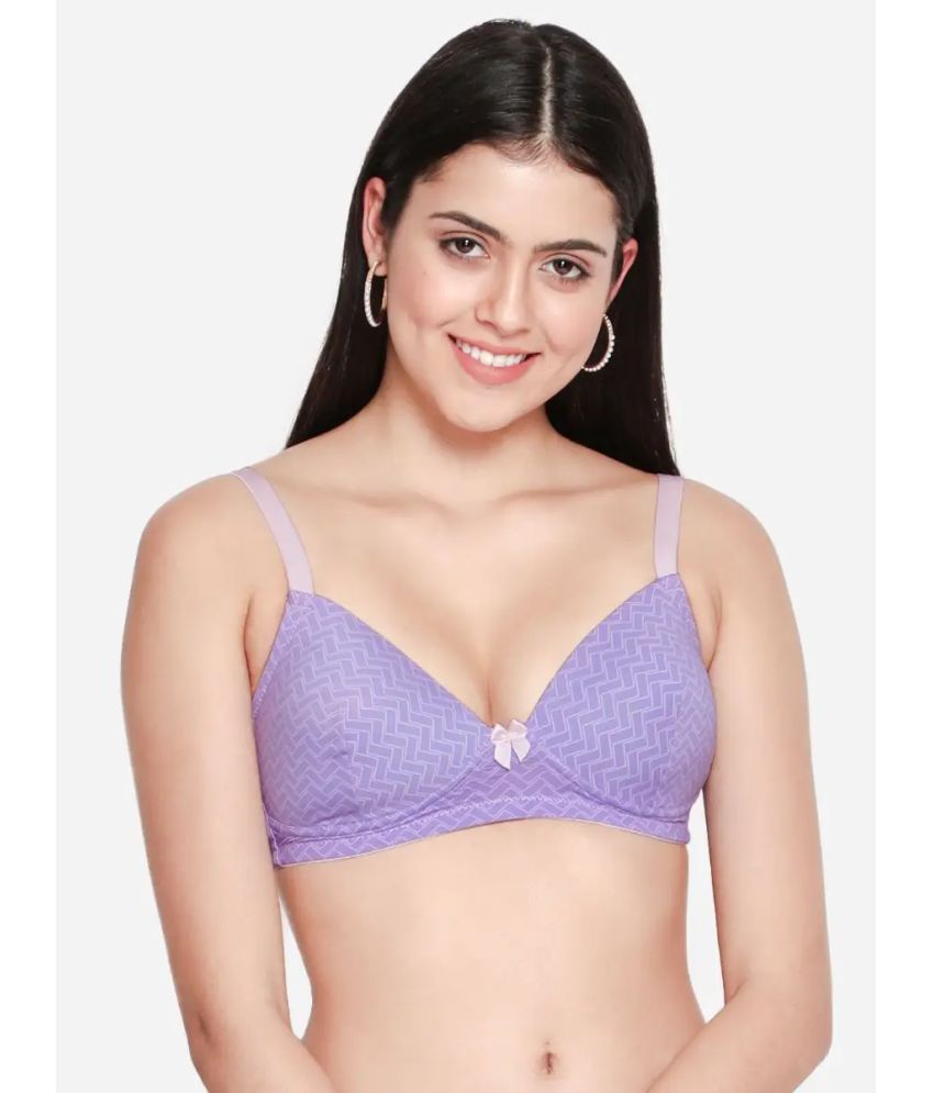     			Taabu Purple Nylon Lightly Padded Women's T-Shirt Bra ( Pack of 1 )