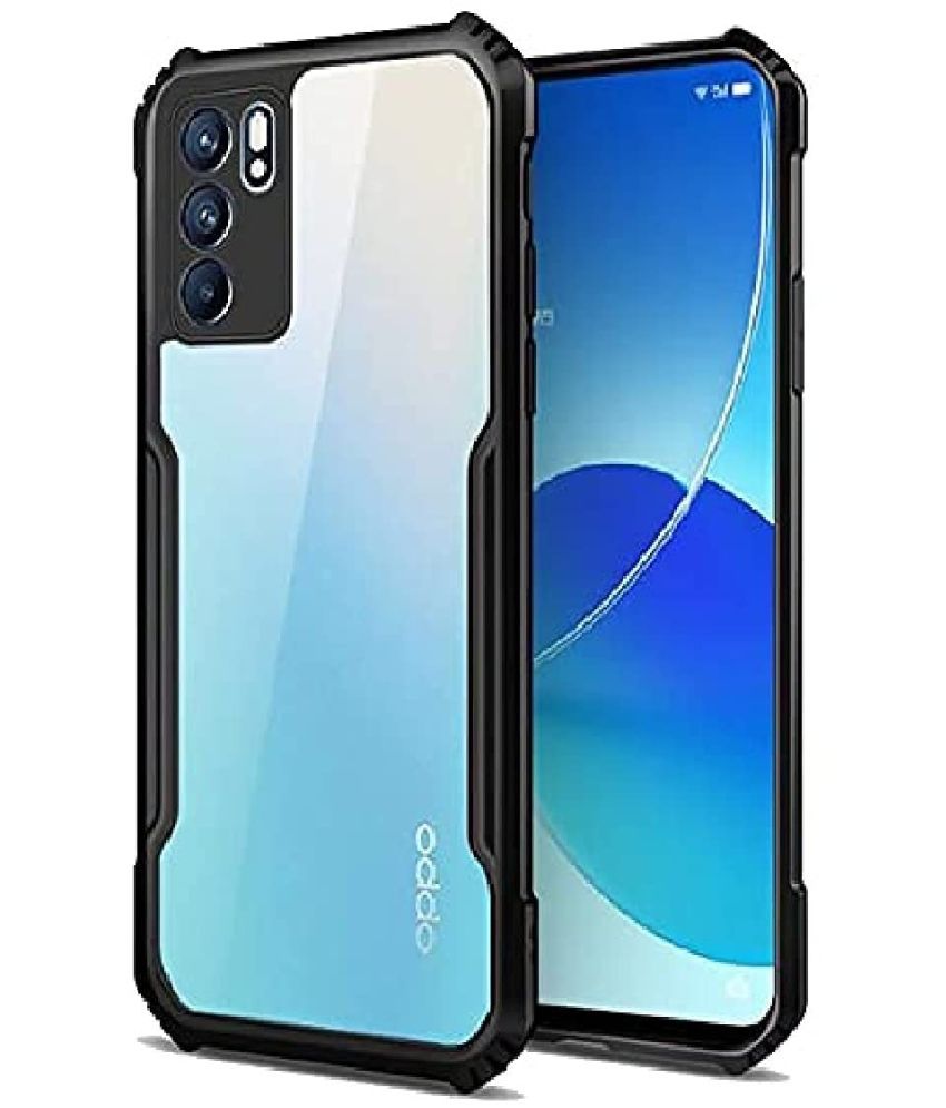     			Bright Traders Hybrid Covers Compatible For Silicon Oppo RENO 6 PRO ( Pack of 1 )