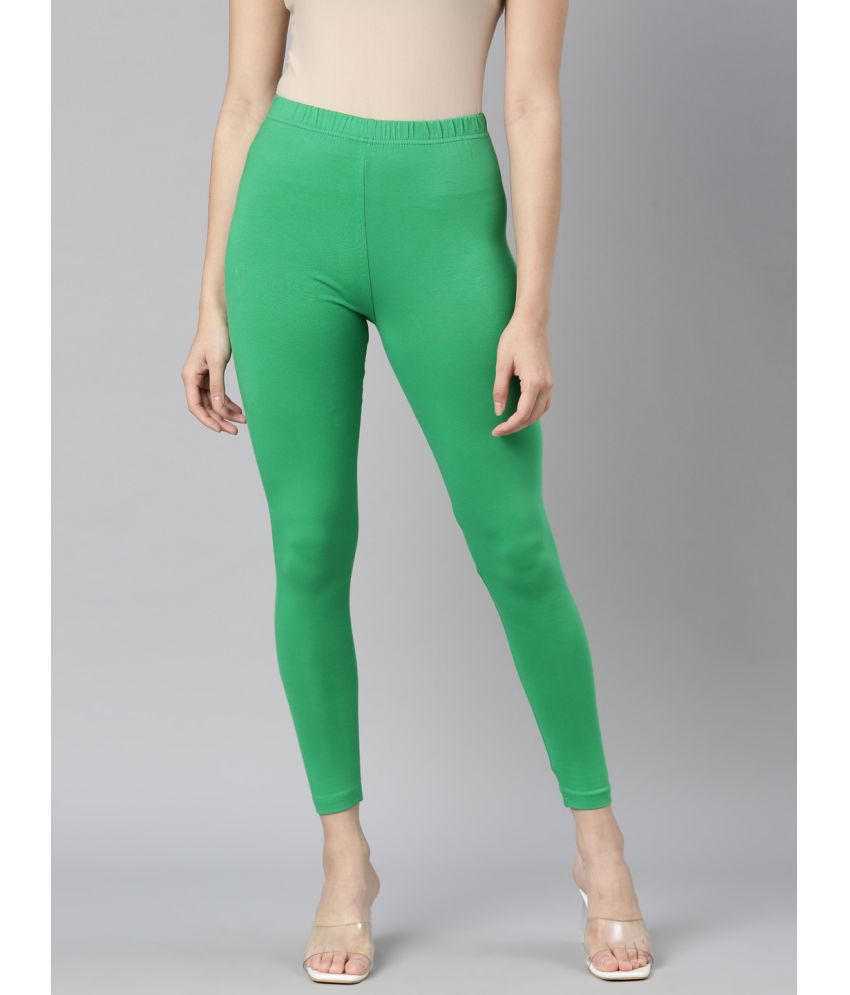     			Dixcy Slimz - Green Cotton Blend Women's Leggings ( Pack of 1 )