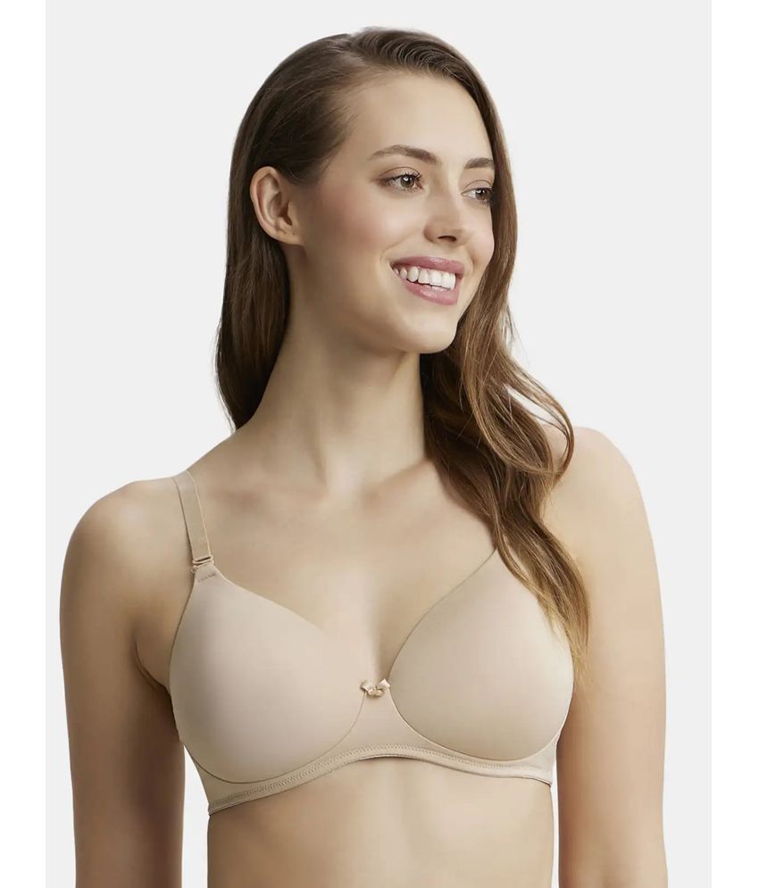     			Jockey 1819 Wirefree Padded Microfiber Nylon Elastane Full Coverage T-Shirt Bra - Light Skin