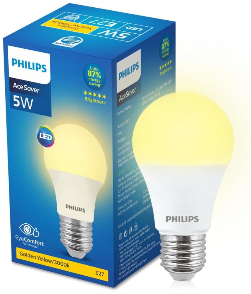     			Philips 5W Cool Day Light LED Bulb ( Single Pack )