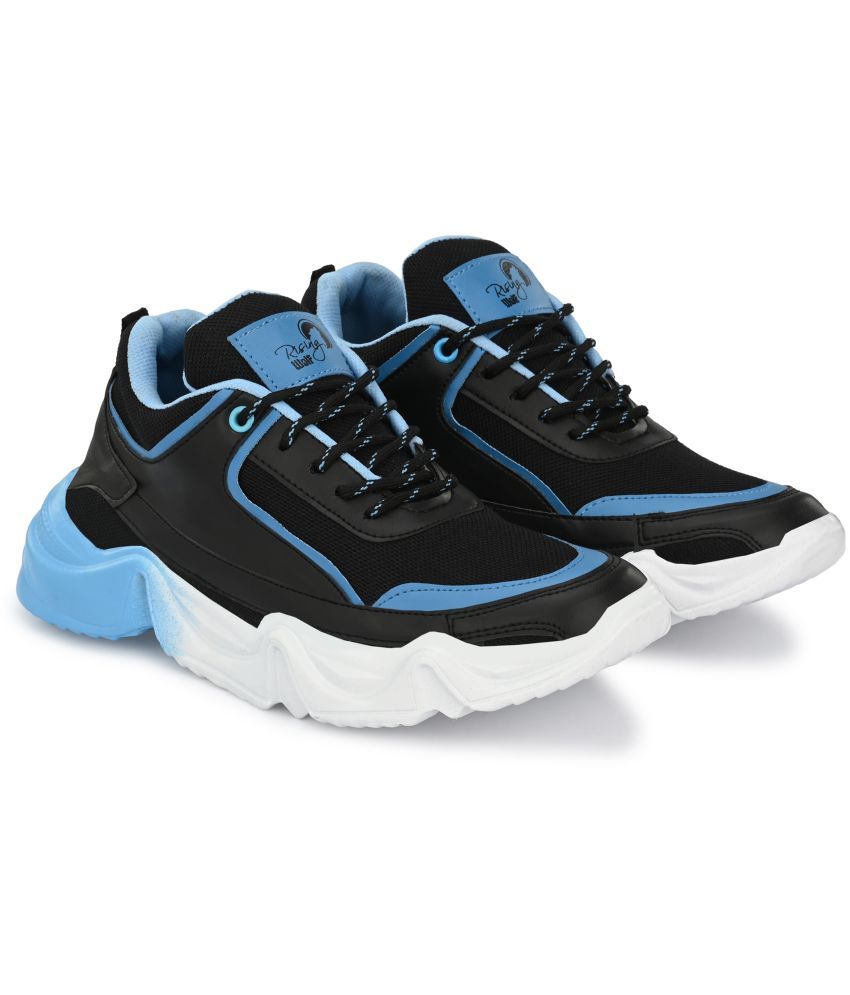     			Rising Wolf Synthetic Leather Sneakers Blue Men's Sneakers