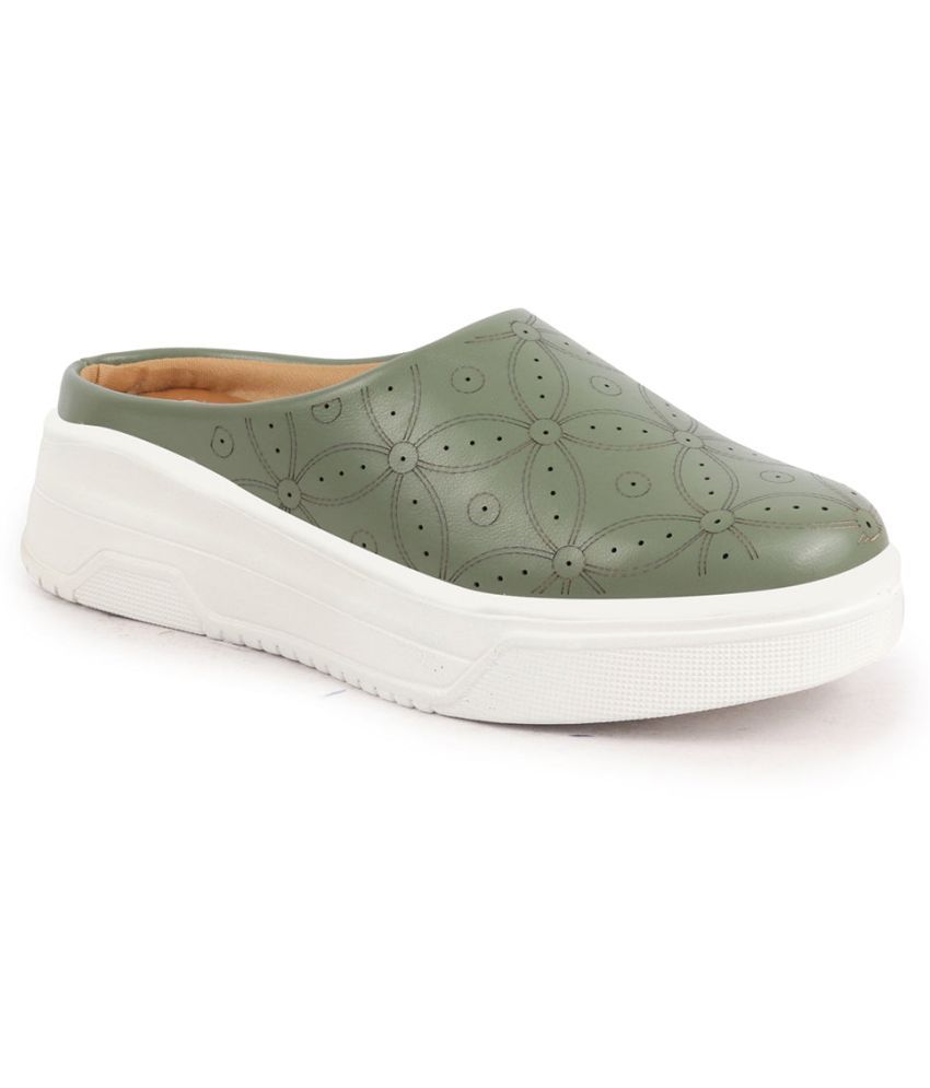     			Fausto Green Women's Mules Shoes