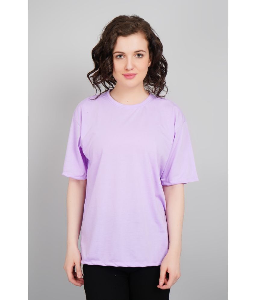     			PPTHEFASHIONHUB Lavender Cotton Women's T-Shirt ( Pack of 1 )