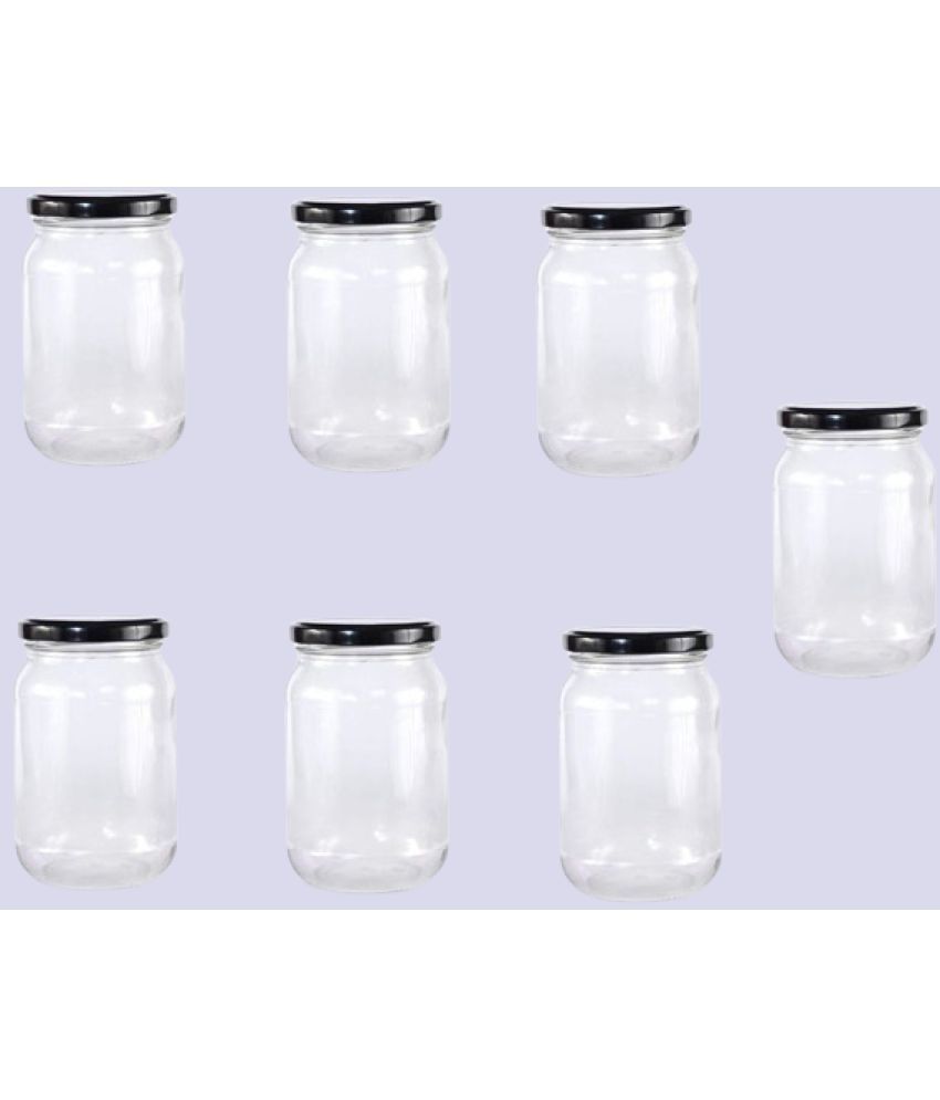     			Somil  Glass Container Glass Transparent Utility Container ( Set of 7 )