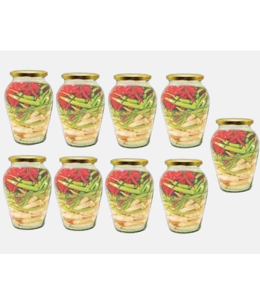     			Somil  Glass Container Glass Transparent Utility Container ( Set of 9 )