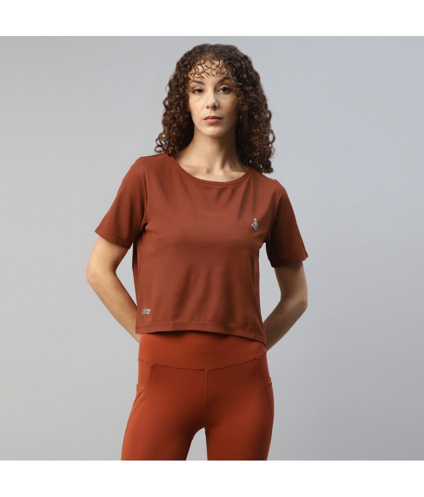     			Dida Sportswear Red Polyester Croptop - Single