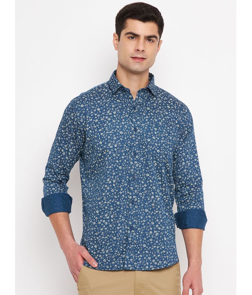     			Duke 100% Cotton Slim Fit Printed Full Sleeves Men's Casual Shirt - Blue ( Pack of 1 )