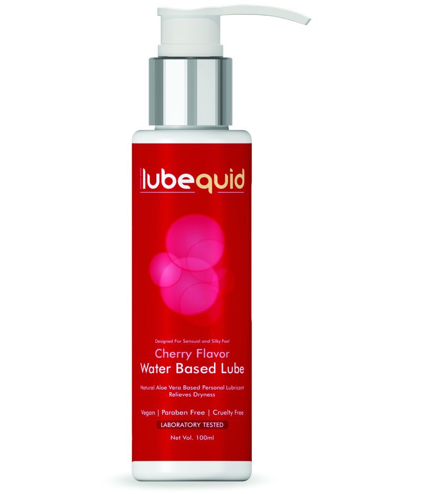     			Lubequid Water-Based Personal Lubricant, 100 ML Bottle- 2 in 1 Lubricant & massage Gel for Men and Women ~ Water Based Lube ~ Skin Friendly, Silicone and Paraben Free, Cherry Flavoured