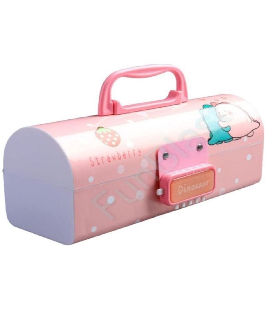     			Pencil Box – Suitcase Style Password Lock Pencil Case, Multi-Layer Pen & Pencil Box for Kids, Boys, Girls,