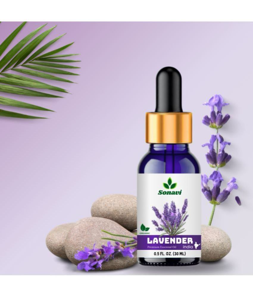     			Sonavi Lavender Stress Relief Essential Oil Green With Dropper 30 mL ( Pack of 1 )