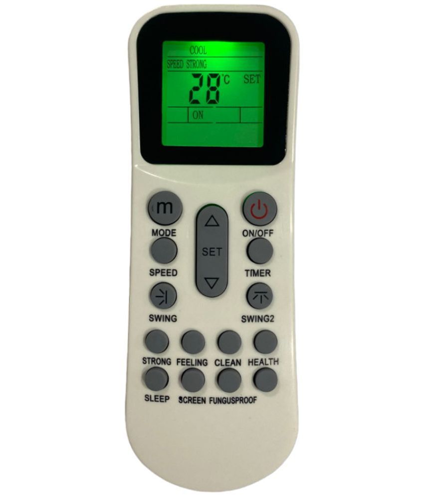     			Upix 125 (with Backlight) AC Remote Compatible with Godrej AC