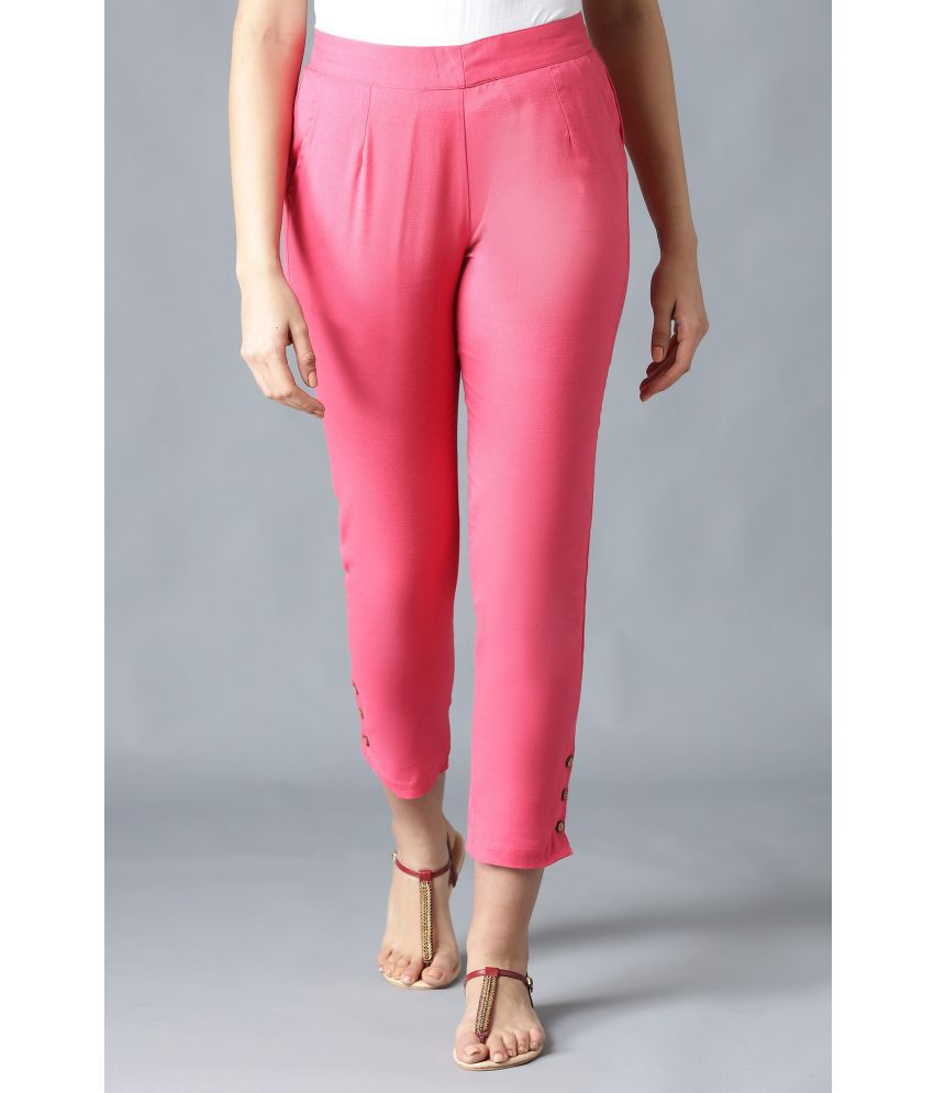     			Aurelia - Pink Cotton Blend Women's Straight Pant ( Pack of 1 )