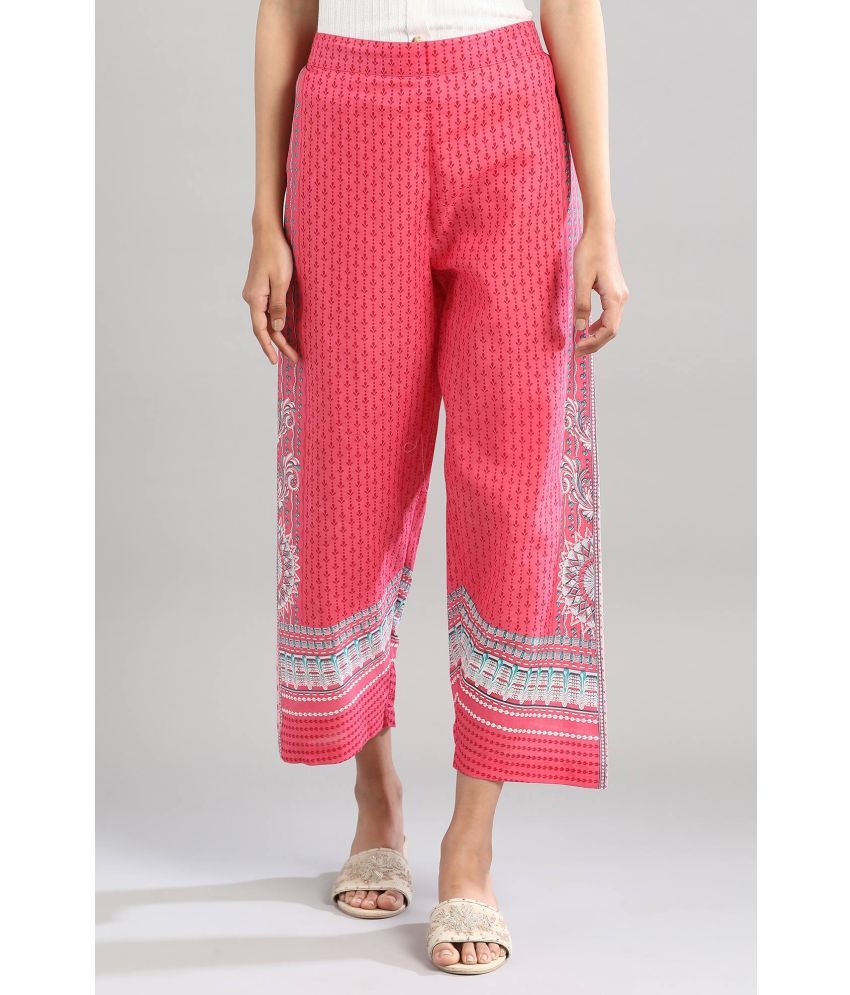     			Aurelia - Pink Cotton Women's Palazzo ( Pack of 1 )