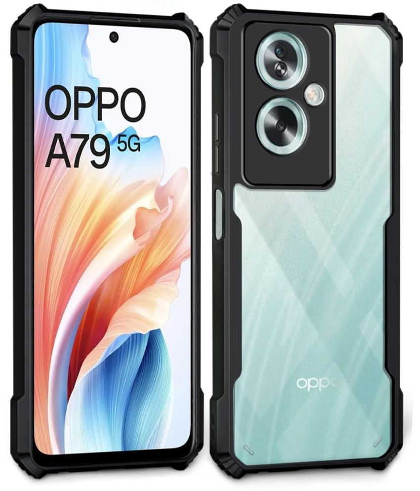     			Bright Traders Hybrid Covers Compatible For Silicon Oppo A79 ( Pack of 1 )