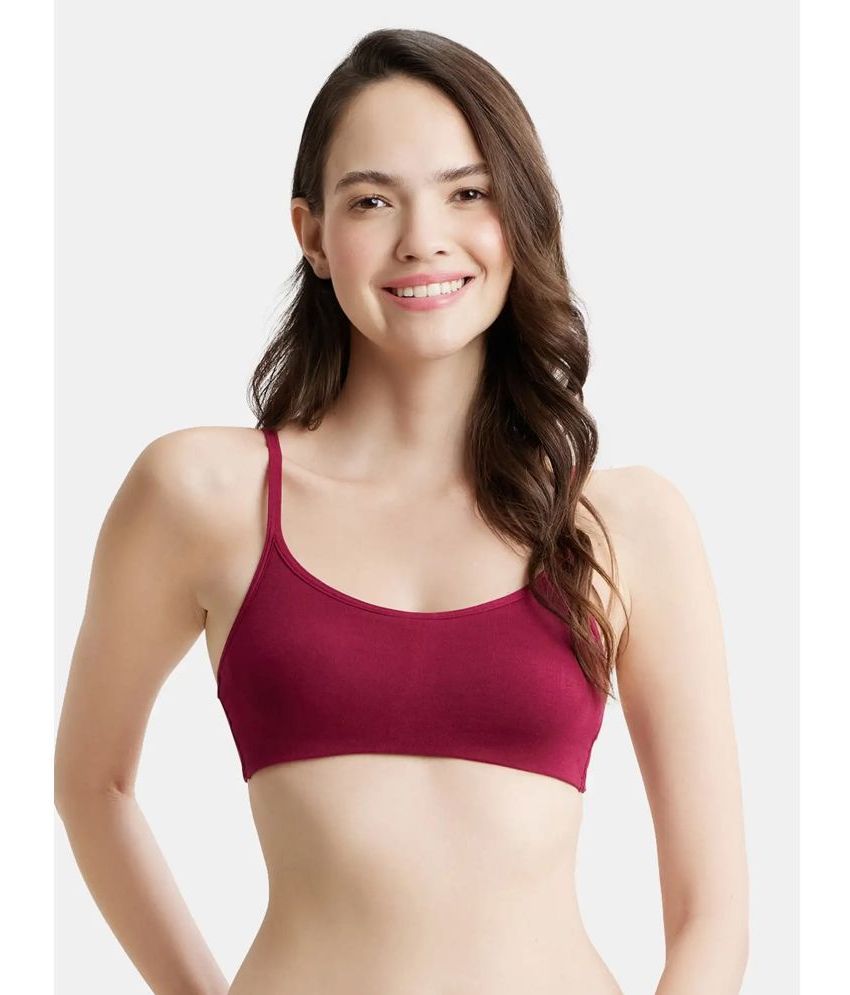     			Jockey SS12 Wirefree Non Padded Super Combed Cotton Elastane Beginners Bra - Beet Red