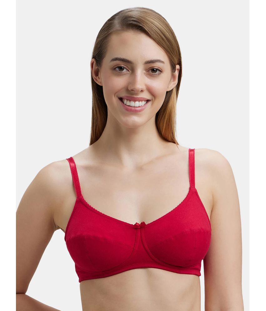     			Jockey 1615 Wirefree Non Padded Super Combed Cotton Elastane Everyday Bra - Red Love