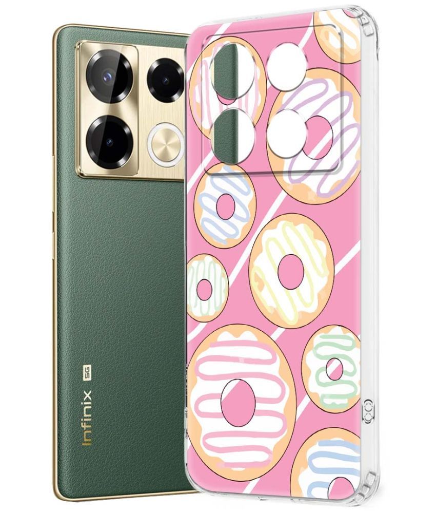     			NBOX Multicolor Printed Back Cover Silicon Compatible For Infinix Note 40 Pro 5G ( Pack of 1 )