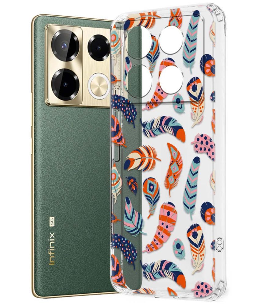     			NBOX Multicolor Printed Back Cover Silicon Compatible For Infinix Note 40 Pro 5G ( Pack of 1 )