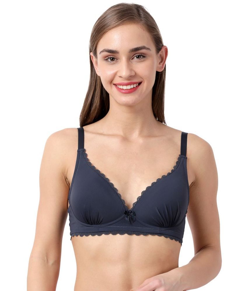     			Taabu Nylon Women's Plunge Bra ( Navy Blue ) ST016-BigDipper