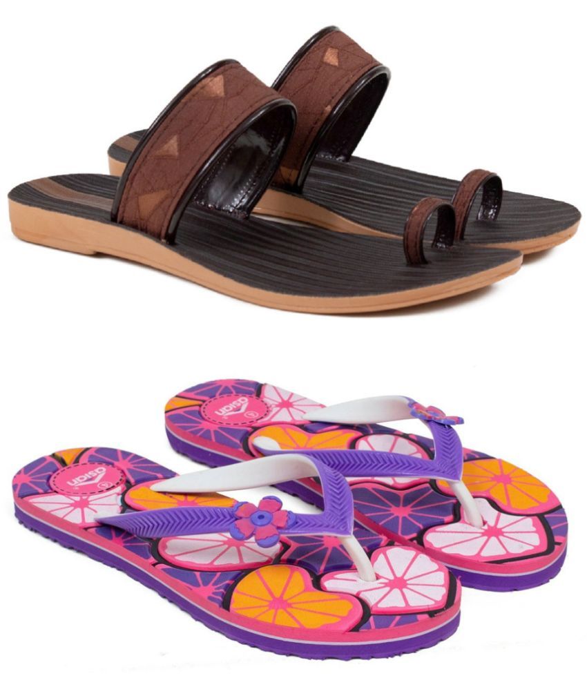     			ASIAN Pink Women's Flip Flop