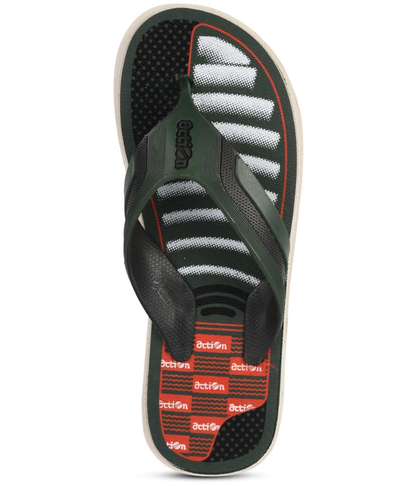     			Action Olive Men's Thong Flip Flop