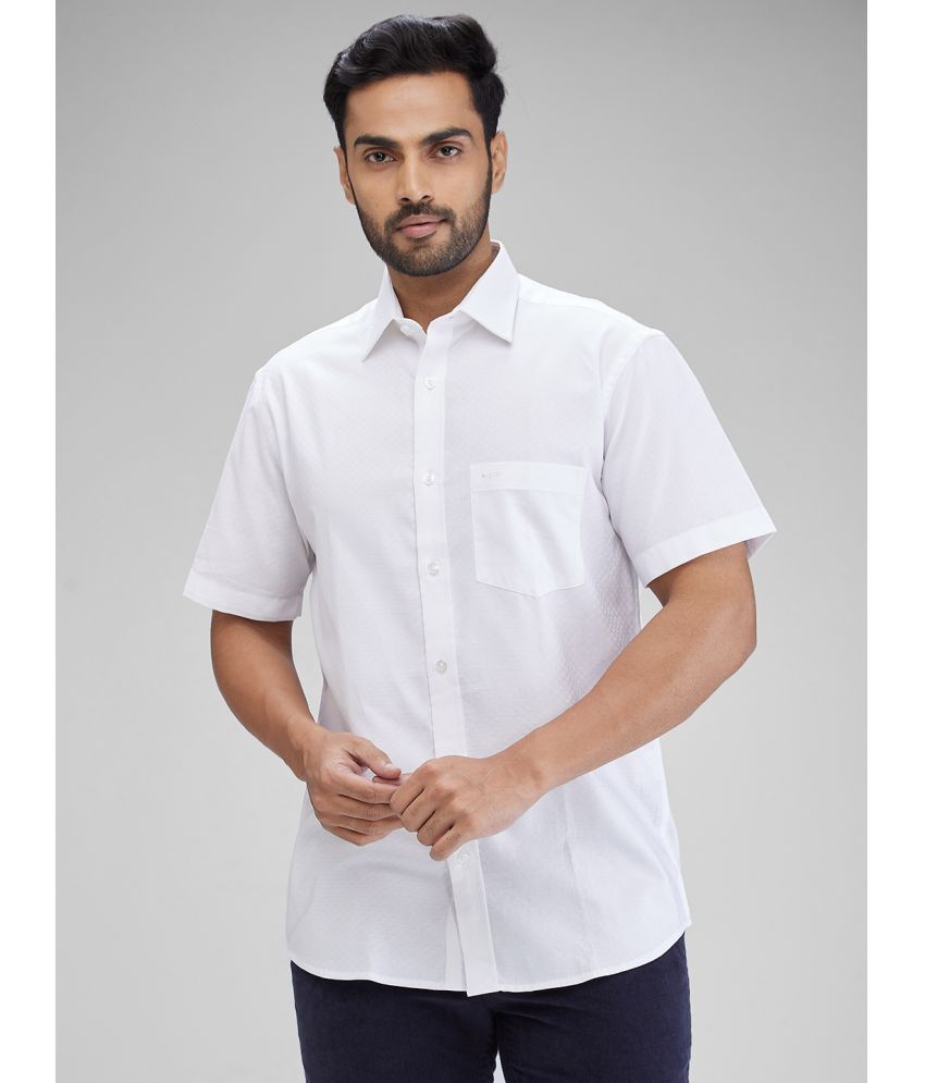     			Colorplus 100% Cotton Regular Fit Solids Half Sleeves Men's Casual Shirt - White ( Pack of 1 )