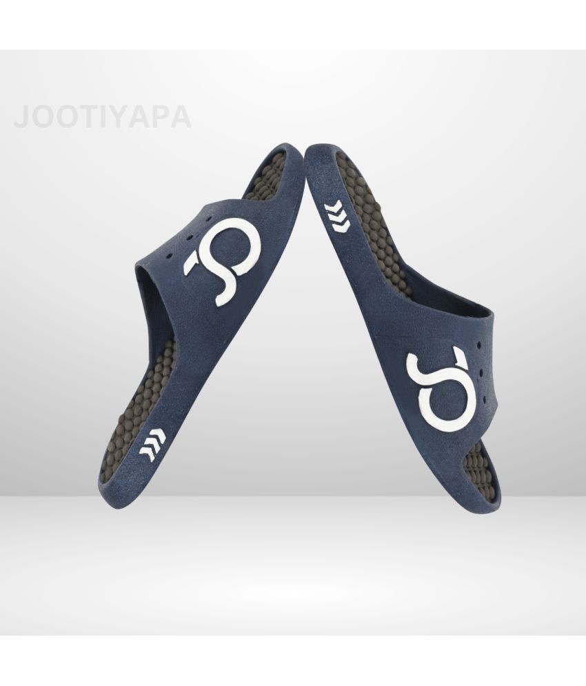     			Jootiyapa Blue Men's Slide Flip Flop