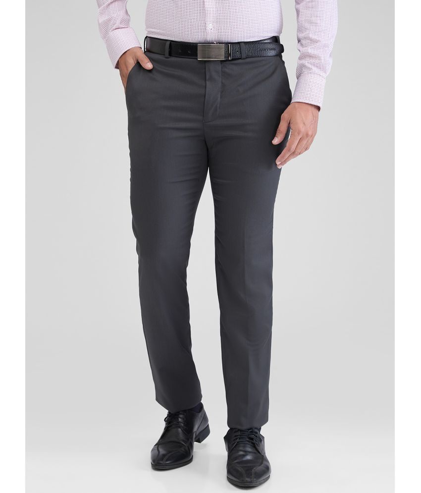     			Park Avenue Slim Flat Men's Formal Trouser - Grey ( Pack of 1 )