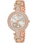 Viser Rose Gold Metal Analog Womens Watch