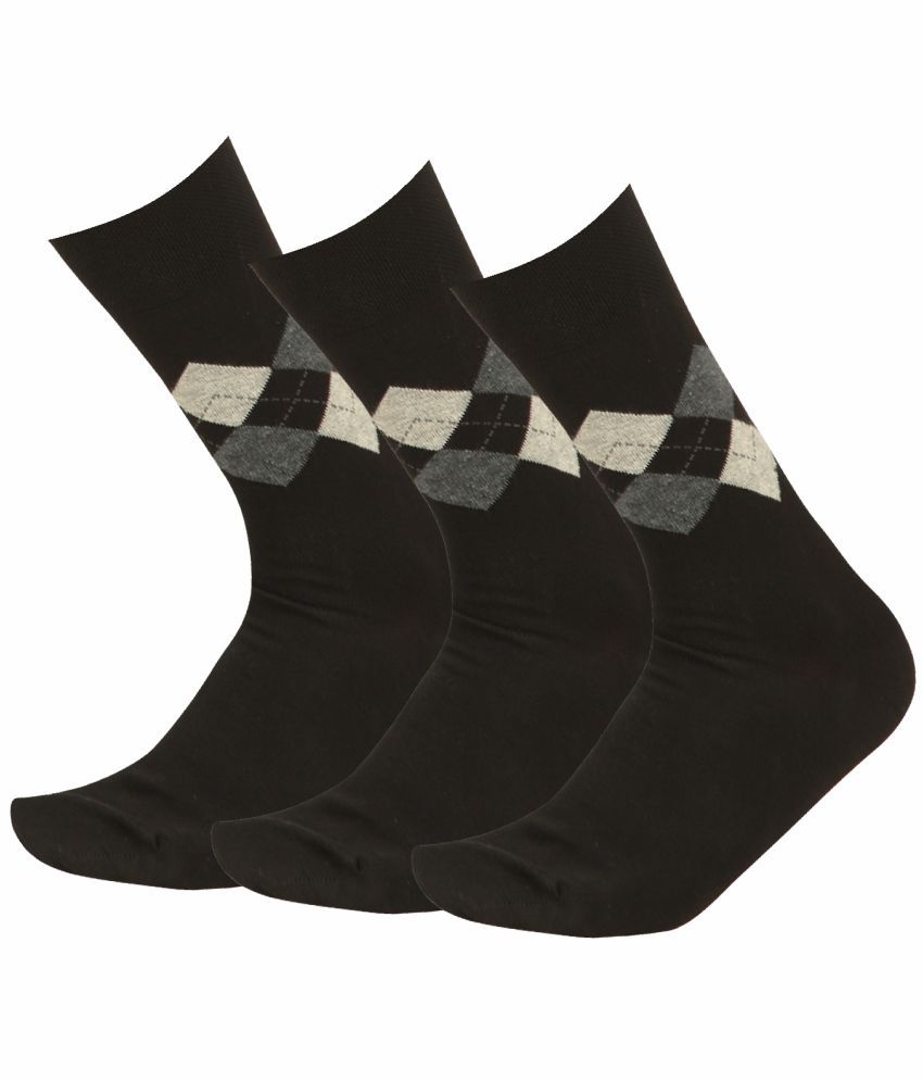     			Bodycare Cotton Blend Men's Colorblock Multicolor Mid Length Socks ( Pack of 3 )