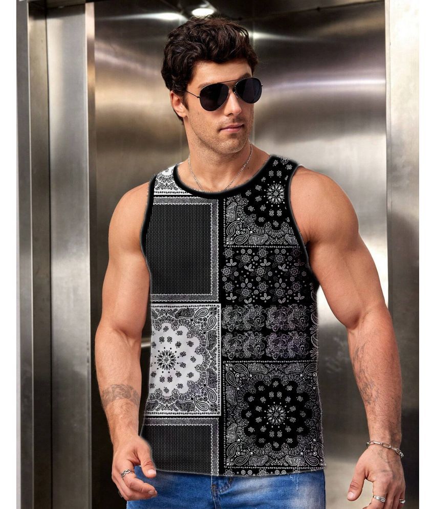     			Pack of 1 Crastic Polyester Men's Vest ( Black )