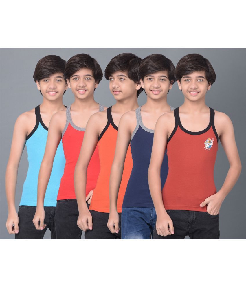     			Dollar Bigboss Pack of 5 Boys Cotton Blend ( Multi Color )