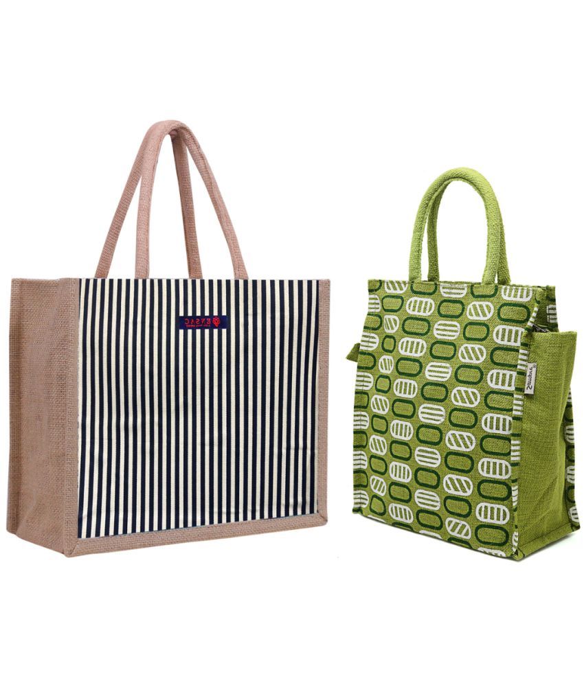     			ENSAC Green Jute Handheld