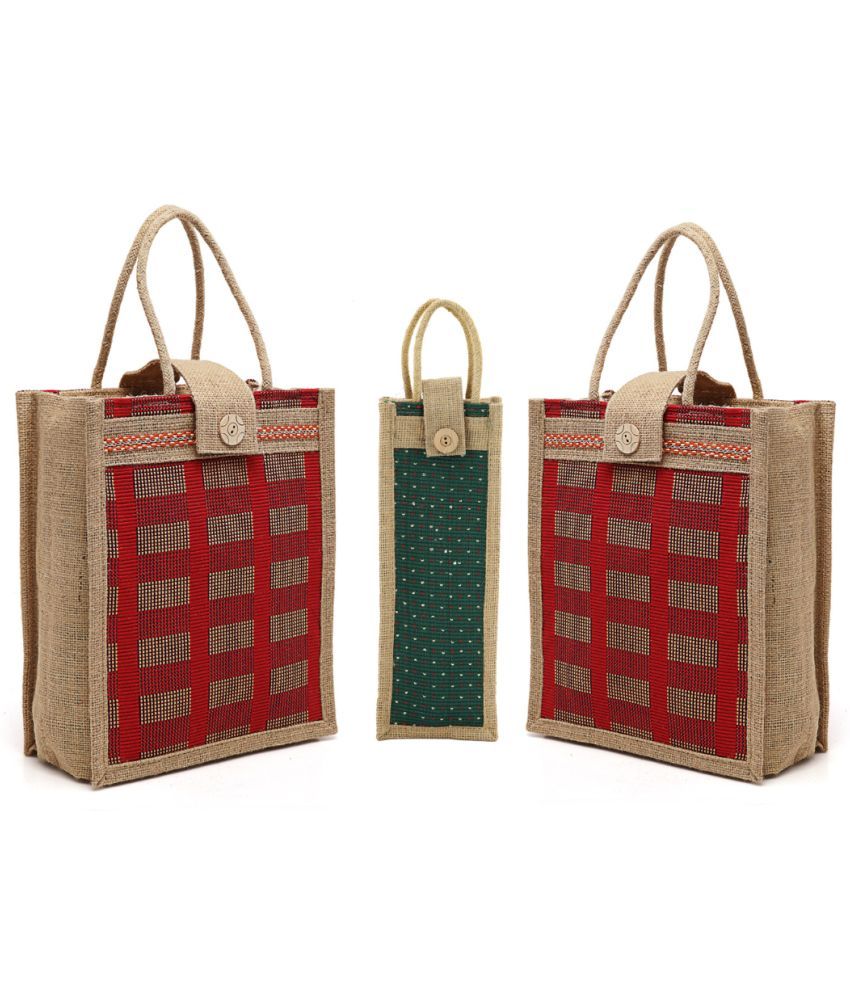     			ENSAC Red Jute Handheld