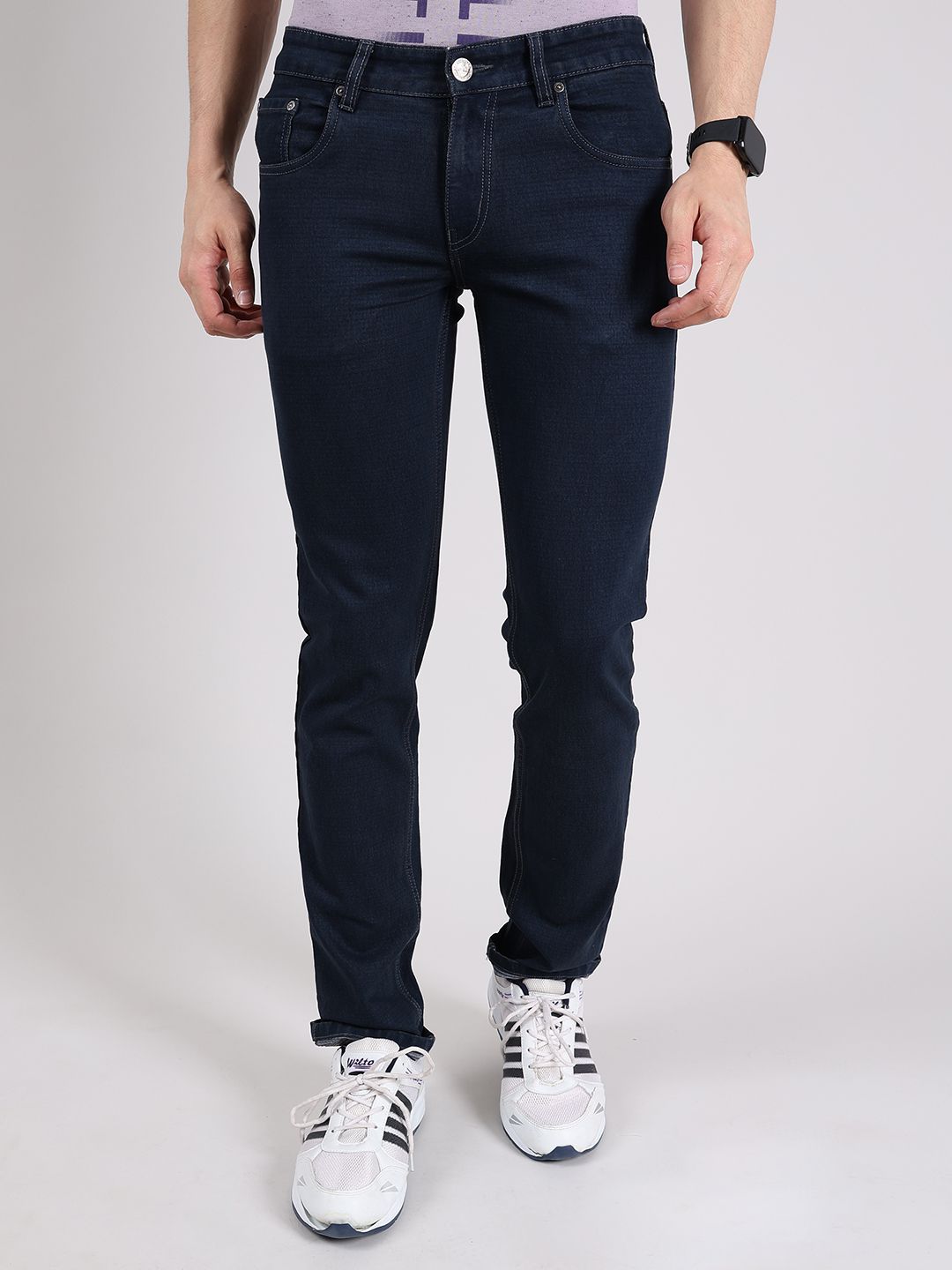     			Hoffmen Regular Fit Basic Men's Jeans - Navy Blue ( Pack of 1 )