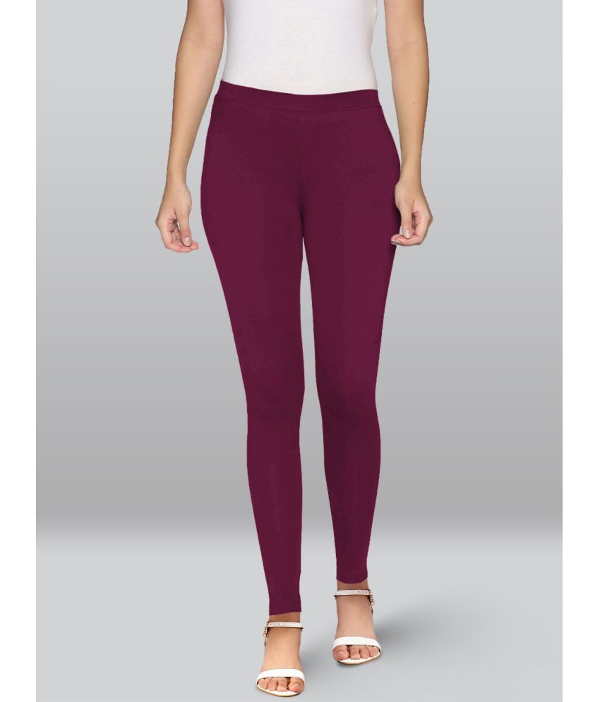     			LYRA - Burgundy Viscose Women's Leggings ( Pack of 1 )