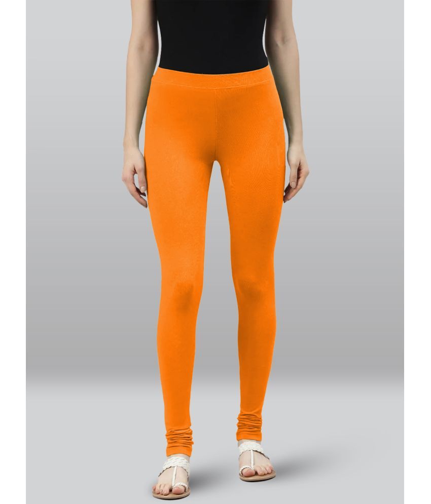     			LYRA - Fluorescent Orange Viscose Women's Leggings ( Pack of 1 )