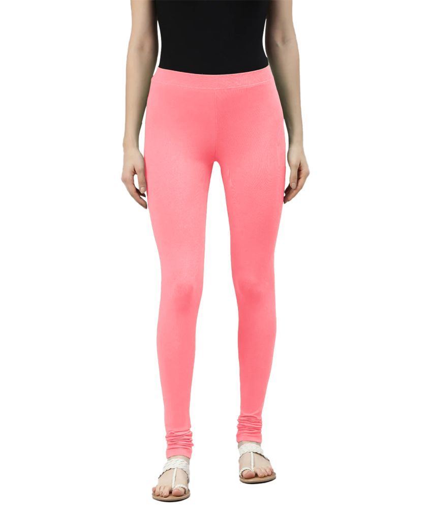     			LYRA - Peach Viscose Women's Leggings ( Pack of 1 )