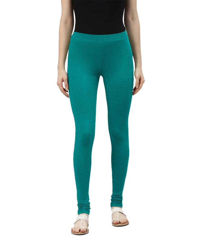     			LYRA - Sea Green Viscose Women's Leggings ( Pack of 1 )