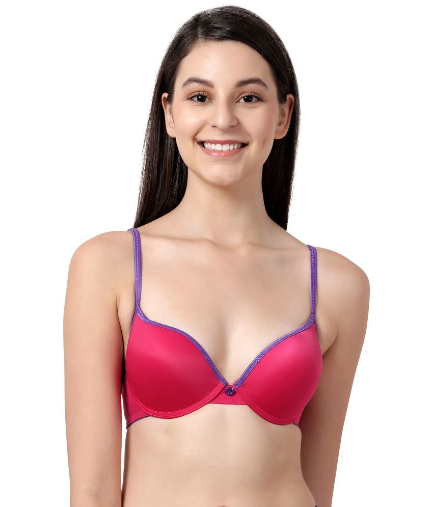     			Susie Blue Viscose Lightly Padded Women's Push Up Bra ( Pack of 1 )