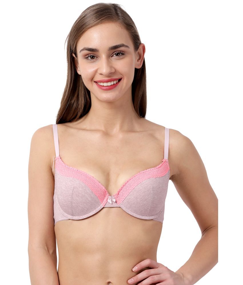     			Susie Cotton Blend Lightly Padded Women's Push Up Bra ( Mauve )